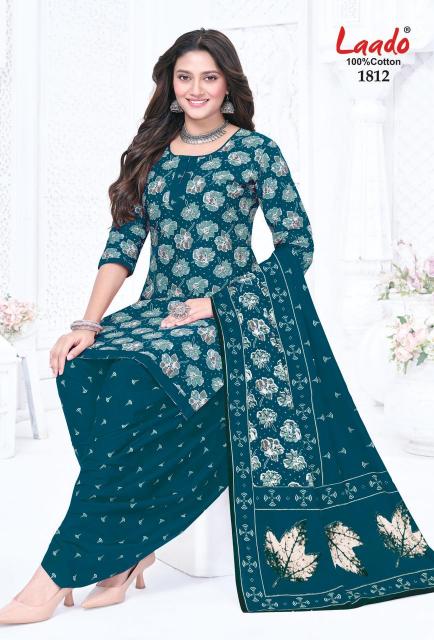 Laado nadiya patiyala vol 18 ikkat cotton dress material wholesale